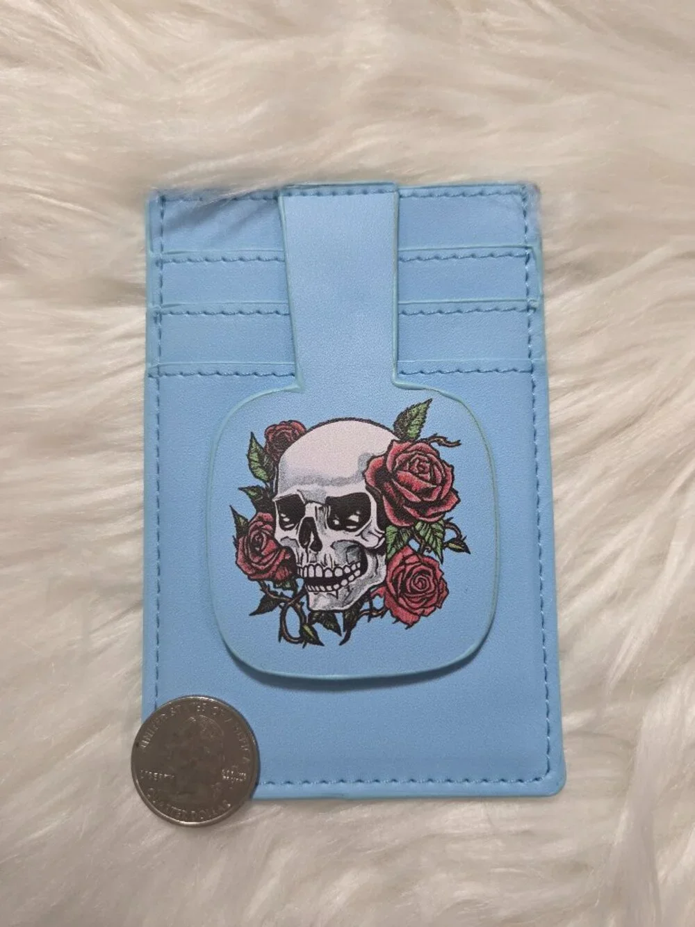Skull w/ Roses Card Holder